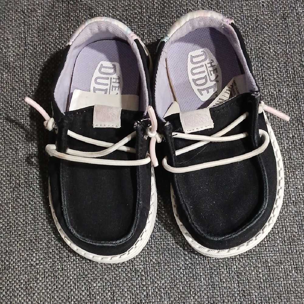 Hey Dude Black Kids Shoes